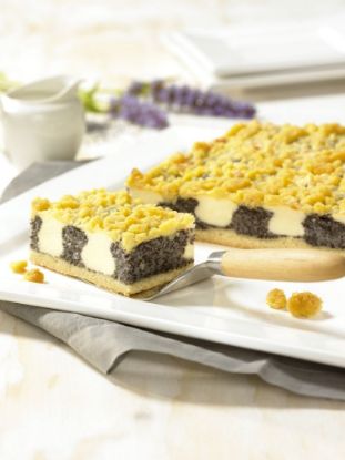 Bild von Mohn-Quark-Streusel Schnitte