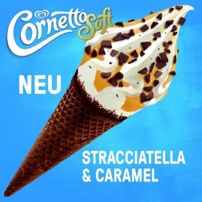 Bild von Cornetto Soft Caramel Straccia