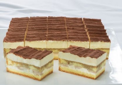 Bild von Tiramisu-Schnitte/geschnitten