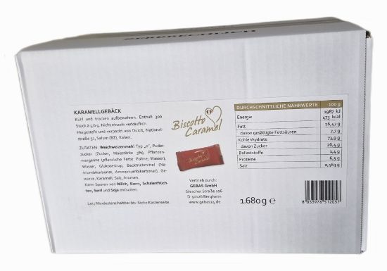 Bild von Karamellgebäck mit Herz