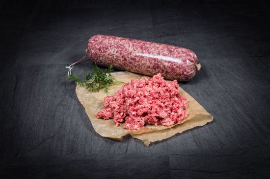 Bild von Hackfleisch gemischt mit der Beschreibung Stange, gefr.Gem. HVO