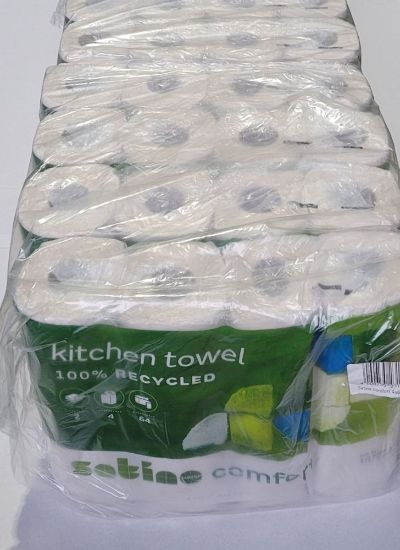 Bild von Küchenrolle mit der Beschreibung 3-lagig / 64 Blatt/weiß 32/VE