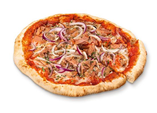 Bild von Pizza Tonno mit der Beschreibung Perfettissima