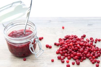 Bild von Preiselbeeren mit der Beschreibung wild choise