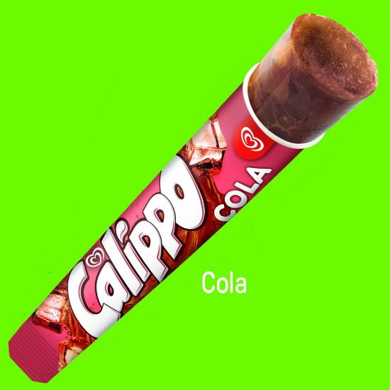 Bild von Calippo Cola mit der Beschreibung Wassereis mit Cola-Geschmack