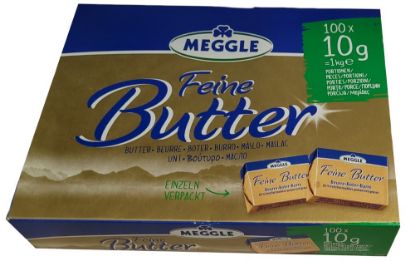 Bild von Butter Port. 100 x 10g mit der Beschreibung Alu-Verpackung