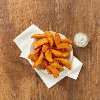 Bild von Tifa Wedges gewürzt mit der Beschreibung Kartoffelspalten mit Schale