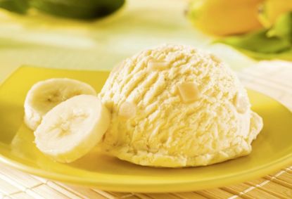 Bild von CD Banane mit der Beschreibung Cremiges Bananeneis mit feinen Bananenstückchen.