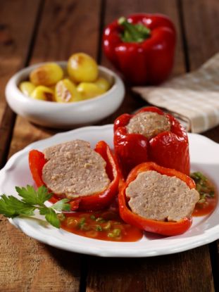 Bild von Paprikaschote Rot mit der Beschreibung gefüllt, 200g