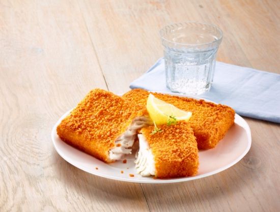 Bild von Seelachs Platten mit der Beschreibung paniert, 150g