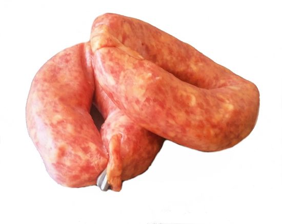 Bild von Bregenwurst geräuchert mit der Beschreibung im Ring ca.150g  / vac.