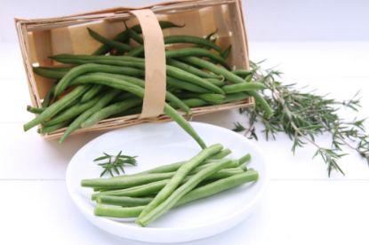 Bild von Prinzeßbohnen sehr fein mit der Beschreibung (Melzer)