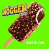 Bild von Nogger Choc mit der Beschreibung Vanilleeis mit Nougatcremekern, knackige Kakaoglasur mit weißen Nougatstückchen.