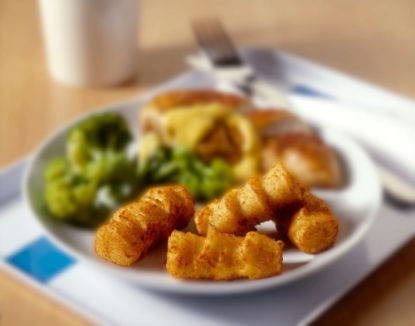 Bild von Backofenkroketten lang mit der Beschreibung (Aviko)