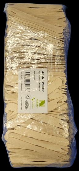 Bild von Pommesgabeln aus Holz mit der Beschreibung 2-Zinken 85mm