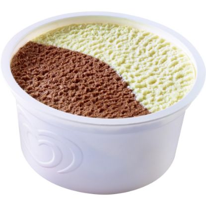 Bild von Eisbecher Schoko Vanille mit der Beschreibung Eis mit Vanillegeschmack und Schokoladeneis