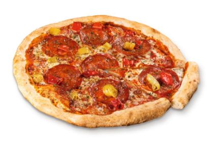 Bild von Pizza Calabrese Piccante mit der Beschreibung Perfettissima