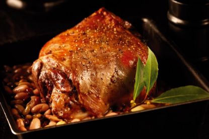 Bild von Lammkeule nur mit Röhre NZ mit der Beschreibung vac., Femur