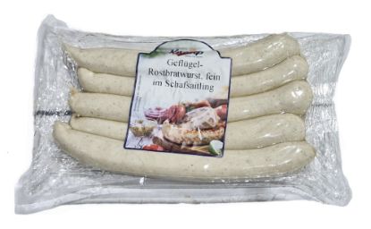Bild von Geflügel Rostbratwurst mit der Beschreibung aus Hähnchenfleisch, fein, -Bestellartikel-