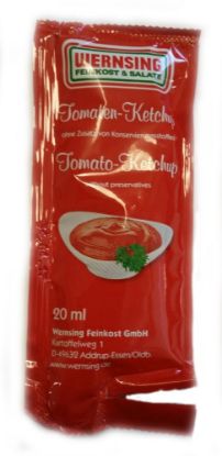 Bild von Wernsing Tomatenketchup mit der Beschreibung Portionsbeutel