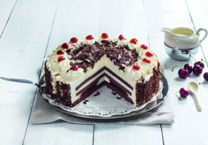 Bild von Schwarzwald-Kirsch-Torte mit der Beschreibung 16 Port.ug, 28 cm  (P600)