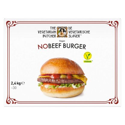 Bild von TVB NoBeef Burger mit der Beschreibung Veganes Patty auf Soja Basis