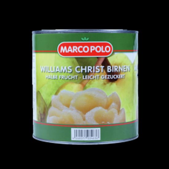 Bild von Birnen halbiert mit der Beschreibung 3/1 Dose