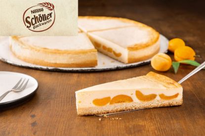 Bild von Omas Landkuchen Käse Aprikose mit der Beschreibung 4 Teile vg., 38 cm
