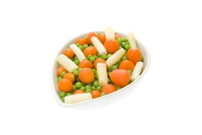 Bild von Leipziger Allerlei mit Spargel mit der Beschreibung Erbsen, Pariser Karotten, Spargel