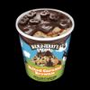 Bild von Topped Salted Caramel Brownie mit der Beschreibung Vanilleeiscreme mit gesalzenen Karamell-Swirls, Brownie-Gebäckstückchen und Schokosaucen-Topping