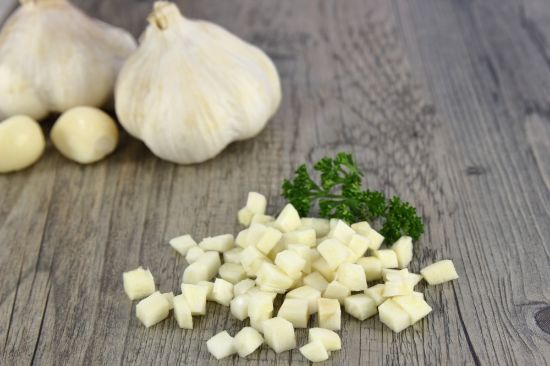 Bild von Knoblauch Würfel 3mm mit der Beschreibung gefr.  IQF