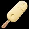 Bild von Magnum Weiss mit der Beschreibung Cremiges Vanilleeis mit Vanille aus Madagaskar umhüllt von knackiger weißer Schokolade.