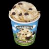 Bild von Brookieees & Cream mit der Beschreibung Vanilleeiscreme mit Kakao-Cookieteig-Stücken durchzogen von Keks-Strudeln