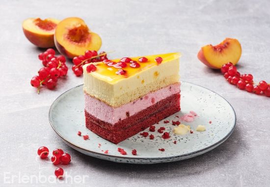 Bild von Johannisbeer-Pfirsich-Torte mit der Beschreibung vg 12 Port