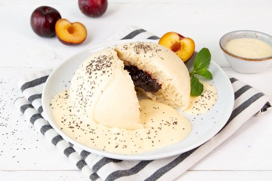 Bild von Germknödel  mit Powidlfüllung mit der Beschreibung fertig gegart