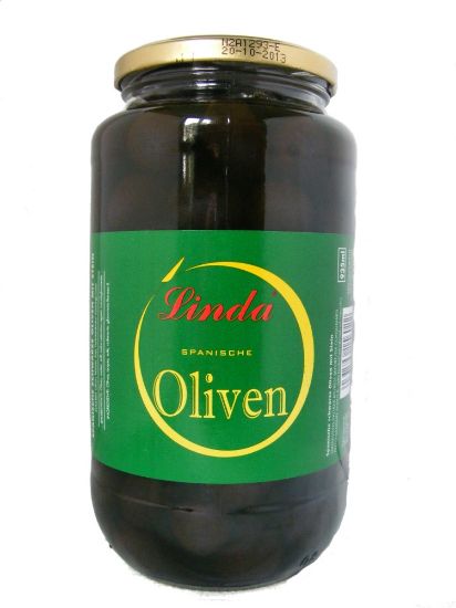 Bild von Oliven Schwarz OHNE Stein mit der Beschreibung ATG:400g(Glas)