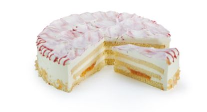 Pfirsich Melba Sahntorte
