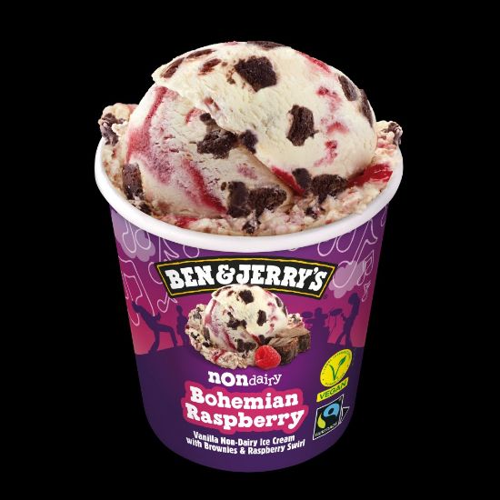 Bild von Bohemian Raspberry vegan mit der Beschreibung Ben & Jerrys