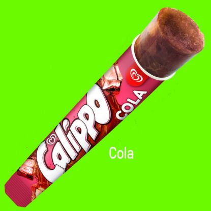 Bild von Calippo Cola mit der Beschreibung Wassereis mit Cola-Geschmack