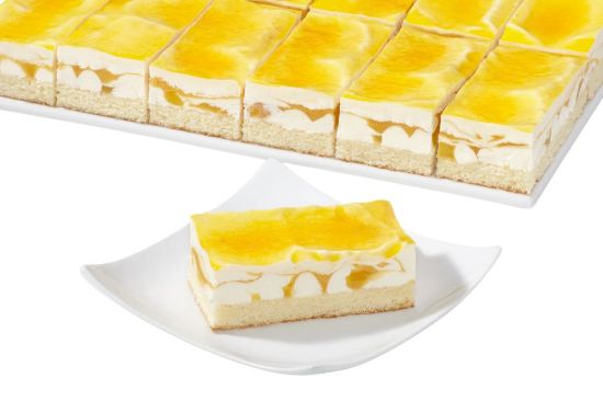 Bild von Mango-Crème-Fraîche-Schnitte mit der Beschreibung vg. 12 Port. (4292)