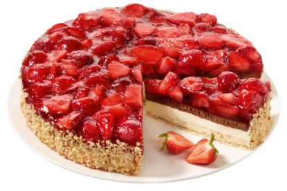 Bild von Erdbeer Fruchtkuchen mit der Beschreibung 28 cm; ug 12 Port.