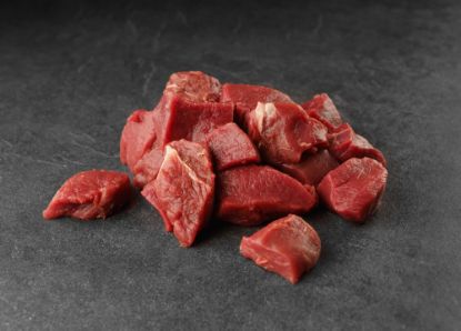Bild von Hirschedelgulasch Extra TK mit der Beschreibung Blatt ohne Wade /EU