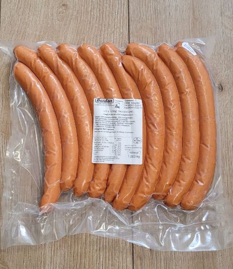 Bild von Bockwurst, 100g mit der Beschreibung i.Saitling vac.-Bestellartikel
