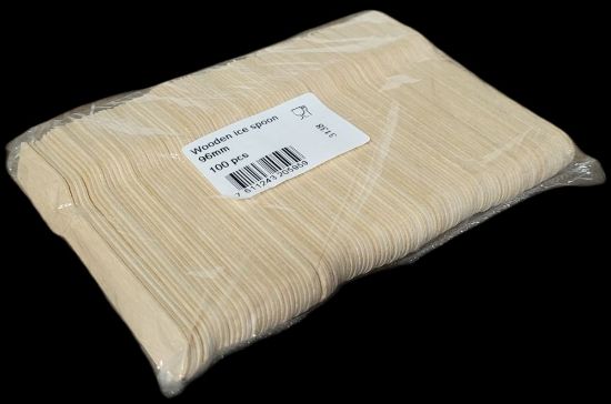 Bild von Eislöffel / Eisspaten aus Holz mit der Beschreibung 96 mm