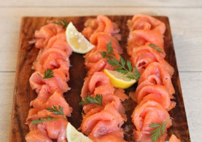 Bild von Graved Lachs mit der Beschreibung vorgeschnitten TK