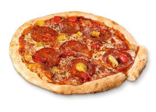Bild von Pizza Calabrese Piccante mit der Beschreibung Perfettissima