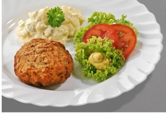 Bild von Chickadelle mit der Beschreibung 120g (Geflügelfrikadelle)