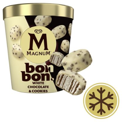 Bild von Magnum Bonbon mit der Beschreibung White Chocolate Cookie
